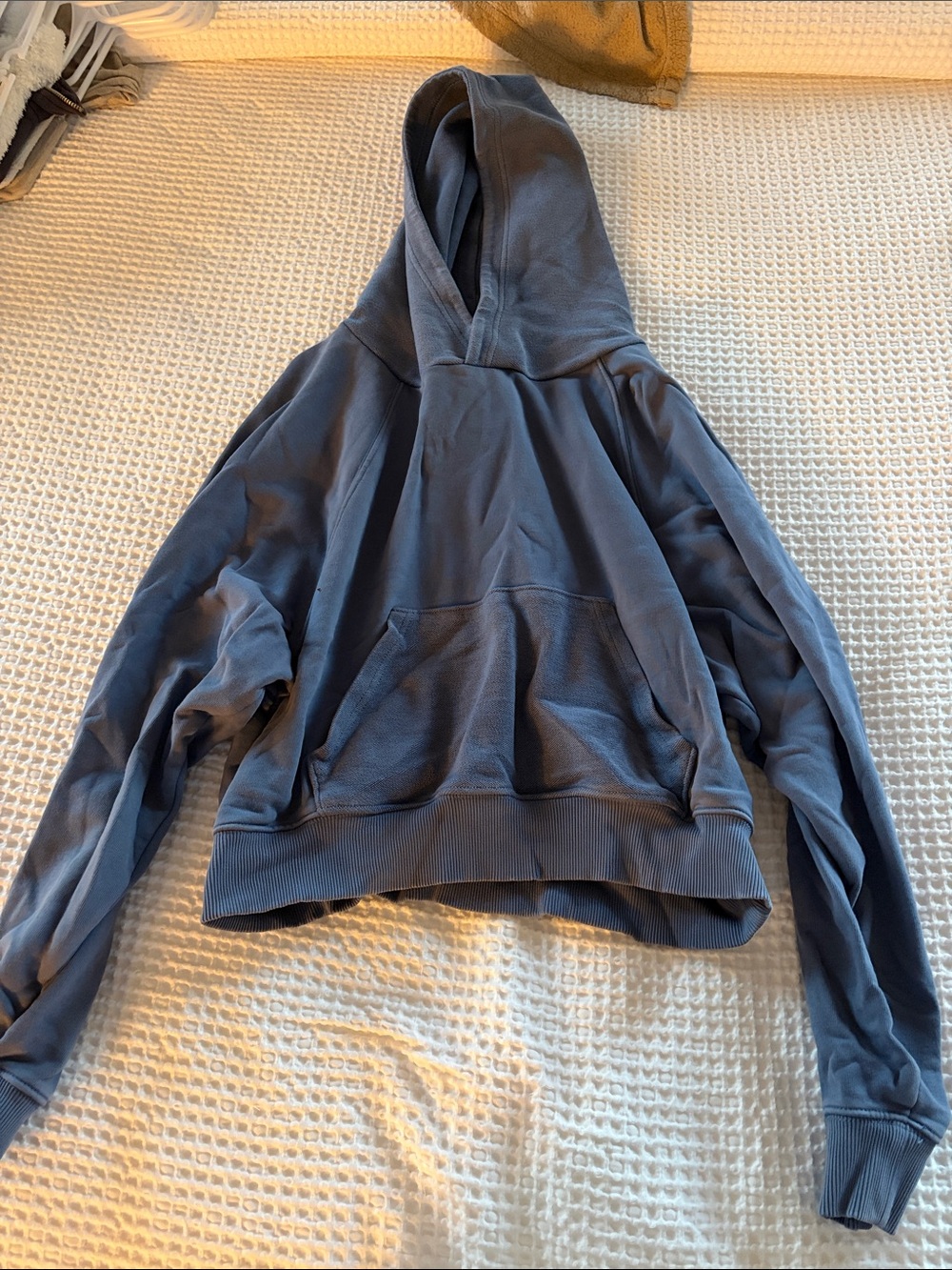 Aerie Blue Cropped Hoodie
